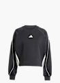 adidas Stadium 3-Streifen Sweatshirt mit Rundhalsausschnitt Schwarz 168793 1