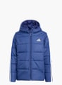 adidas Essentials 3-Streifen gefütterte Kinderjacke Blau 142223 1