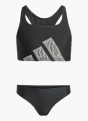 adidas Big Logo Bikini Set mit C-förmigem Rücken für Kinder Schwarz 141452 1