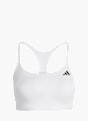 adidas Optime Essentials leicht stützender Workout BH Weiß 168786 1