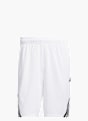 adidas Legends 3-Streifen Basketball Shorts Weiß 132180 1