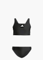 adidas 3-Streifen V-Back Kids Bikini Schwarz 132269 1