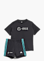 adidas MERCEDES - AMG PETRONAS FORMULA ONE TEAM DNA KIDS T-SHIRT UND SHORTS SET Schwarz 143355 1