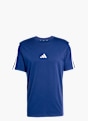 adidas Essentials 3-Streifen Single Jersey T-Shirt Blau 141420 1