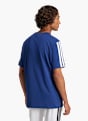 adidas Essentials 3-Streifen Single Jersey T-Shirt Blau 141420 3