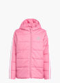 adidas Essentials 3-Streifen gefütterte Kinderjacke Pink 142225 1