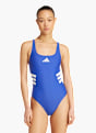 adidas 3-Streifen U-back Badeanzug Blau 142703 2