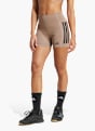 adidas Optimé 3-Streifen 1/4 kurze Leggings Braun 142732 2