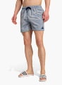 adidas Seersucker Gestreifte Badeshorts 5 Zoll Weiß 142217 2