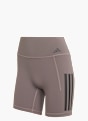 adidas Optime Workout 3-Streifen kurze Leggings Braun 156891 1