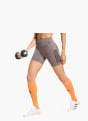 adidas Optime Workout 3-Streifen kurze Leggings Braun 156891 2