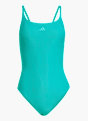 adidas Iconisea Ribbed Padded Thin Straps Badeanzug Grün 141453 1
