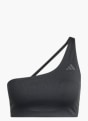 adidas Optime Workout Rib One-Shoulder-BH mit leichtem Halt Schwarz 156199 1