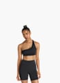 adidas Optime Workout Rib One-Shoulder-BH mit leichtem Halt Schwarz 156199 3