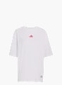 adidas MINI EMBROIDERY OVERSIZED GRAPHIC T-SHIRT Weiß 156929 1