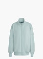 adidas Soft Lux Oberteil, durchgehender Reißverschluss, locker geschnitten Grün 156333 1