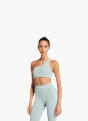 adidas Optime Workout Rib One-Shoulder-BH mit leichtem Halt Grün 156201 3