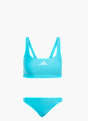 adidas 3-Streifen Bikini V-förmiger Rückenausschnitt Türkis 156431 1