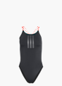adidas RIPSTREAM 3-STREIFEN TIE BACK BADEANZUG Schwarz 156127 1