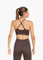 adidas Workout Essentials leicht stützender Strick-BH Braun 169457 4