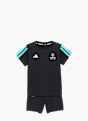 adidas MERCEDES-AMG PETRONAS FORMULA 1 TEAM DNA BABY KURZARM-JOGGINGANZUG Schwarz 157275 1