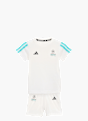 adidas MERCEDES-AMG PETRONAS FORMULA 1 TEAM DNA BABY KURZARM-JOGGINGANZUG Weiß 157276 1
