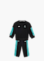 adidas MERCEDES-AMG PETRONAS FORMULA 1 TEAM DNA KIDS JOGGINGANZUG, LANGÄRMLIG Schwarz 157370 1