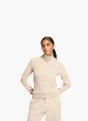adidas Soft Lux Trainingsjacke, schmal geschnitten Beige 156075 2