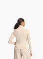 adidas Soft Lux Trainingsjacke, schmal geschnitten Beige 156075 3