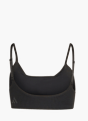 adidas All Me Sport-BH, leichter Halt, gerippt Schwarz 169664 2