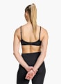 adidas All Me Sport-BH, leichter Halt, gerippt Schwarz 169664 4