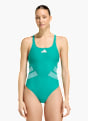 adidas Logo C-Back Badeanzug Grün 168776 2