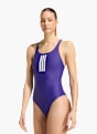 adidas 3-Streifen V-Back Badeanzug Lila 168864 2