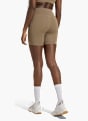 adidas Optime Workout 3-Streifen kurze Leggings Beige 169637 3