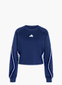 adidas Stadium 3-Streifen Sweatshirt mit Rundhalsausschnitt Blau 168794 1