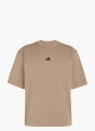 adidas PrimeLift Workout T-Shirt, Oversize Beige 168771 1