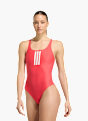 adidas 3-Streifen V-Back Badeanzug Rot 168865 2