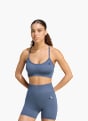 adidas Workout Essentials leicht stützender Strick-BH Blau 169458 3