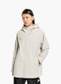 adidas ESSENTIALS RAIN PARKA Beige 168642 2