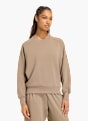 adidas SOFT LUX SWEATSHIRT, LOCKER GESCHNITTEN Beige 169519 2