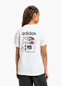 adidas TRAVEL GRAFIK T-SHIRT; LOCKER GESCHNITTEN Weiß 169533 3