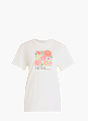 adidas LOCKER GESCHNITTENES FLORAL GRAFIK T-SHIRT 2 Weiß 168615 1