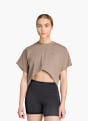 adidas PrimeLift Workout Grafik T-Shirt Beige 169529 2