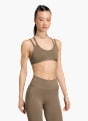 adidas Optime Workout Strappy Sport-BH, leicht stützend Beige 169645 3