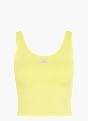 adidas 3-Streifen Studio All Me Tanktop, leicht stützend Gelb 169468 1