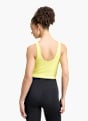 adidas 3-Streifen Studio All Me Tanktop, leicht stützend Gelb 169468 3
