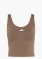adidas 3-Streifen Studio All Me Tanktop, leicht stützend Braun 169469 1