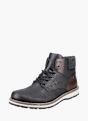 Rieker Herren Schnürstiefel Schwarz 137020 2