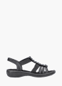 Rieker Damen Riemchensandalen Schwarz 137220 1