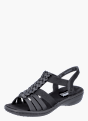 Rieker Damen Riemchensandalen Schwarz 137220 2